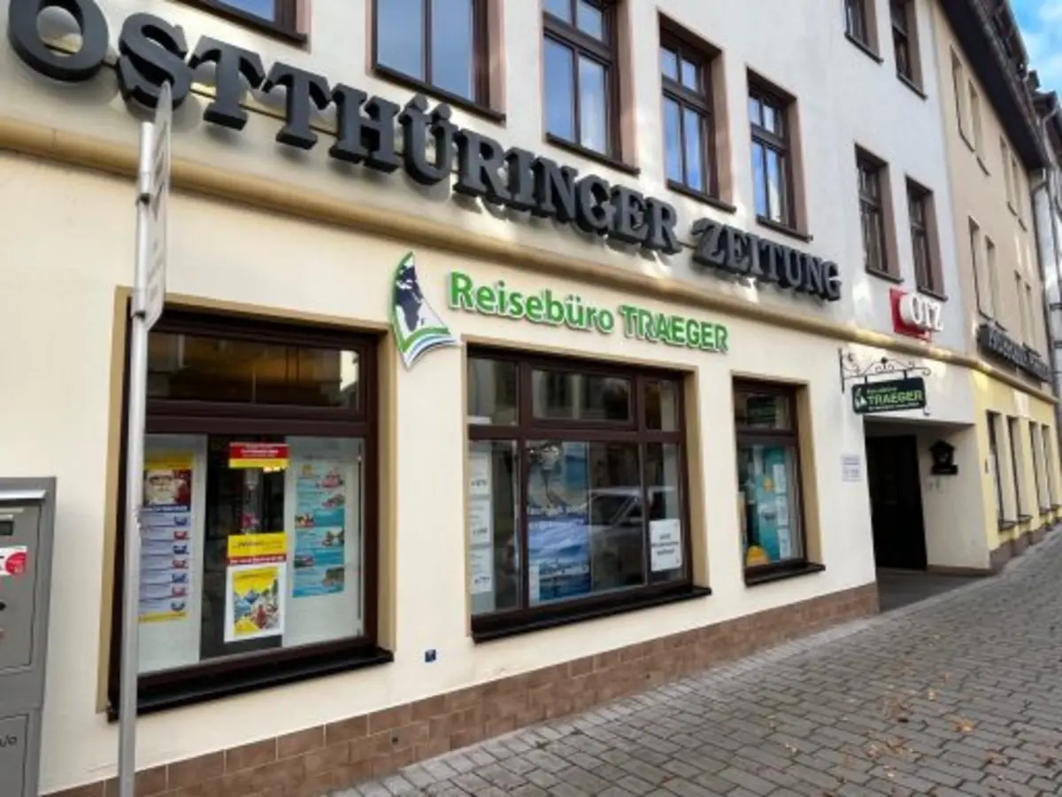 The travel agency Traeger in Pößneck.
