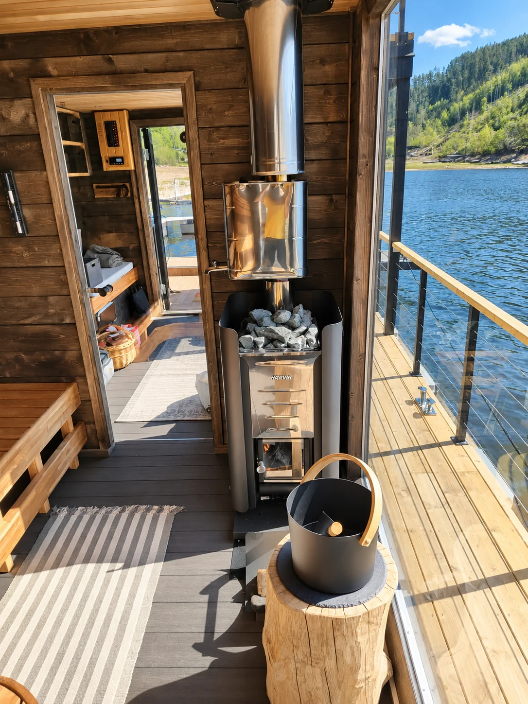 Original recording of the wood stove sauna on the SaaleSpa.