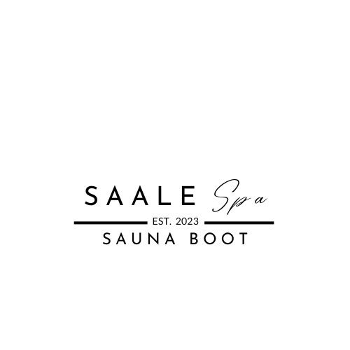 Logo von Saale Spa mit dem Schriftzug „Sauna Boot“, gegründet 2023.